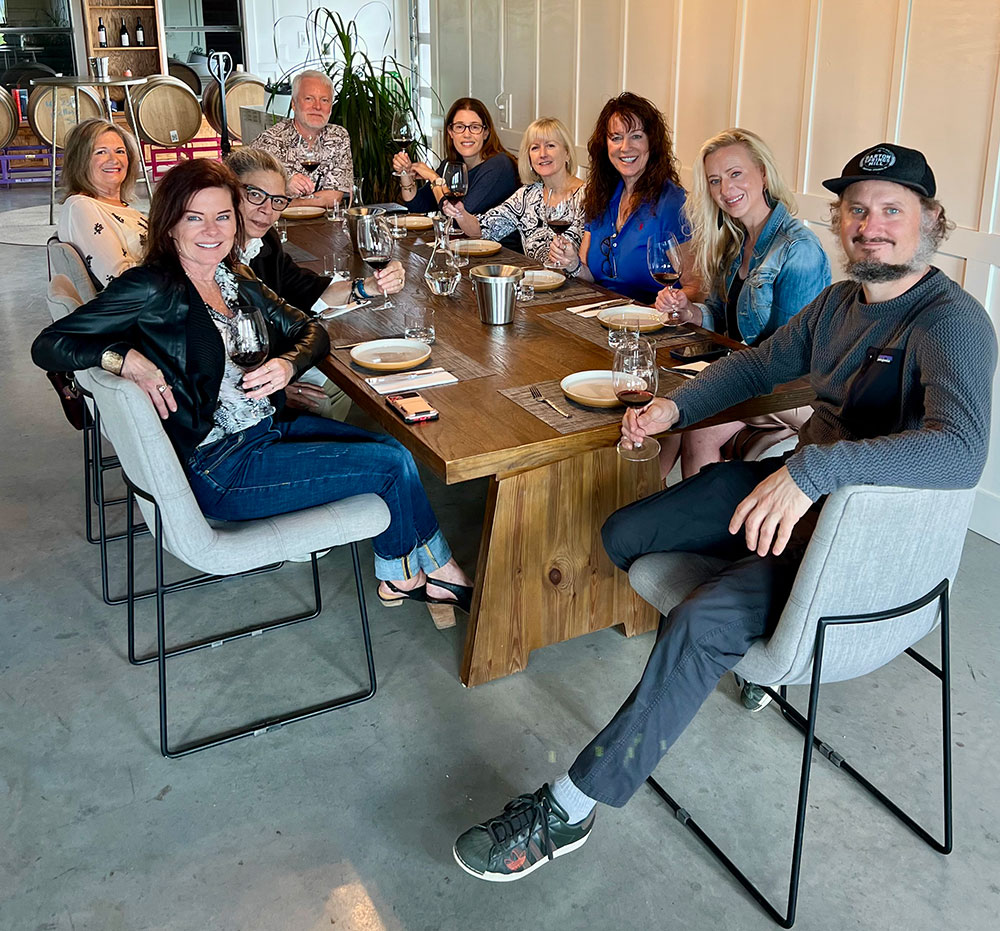 The team from French Connection Wines at a Group Luncheon